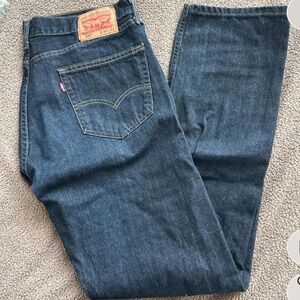 Levi’s 505 Jeans 34x34 – Dark Navy Blue Straight Leg Denim